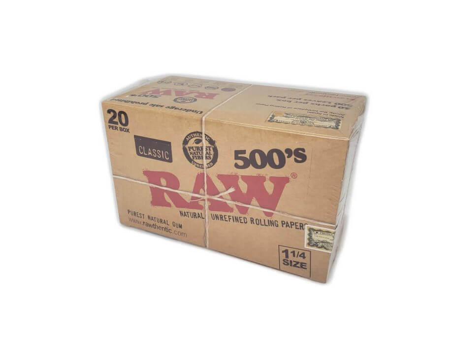 20230511_170638.jpg RAW CLASSIC 500'S ROLLING PAPER (1 1/4 SIZE 20 BOX) - Image 1
