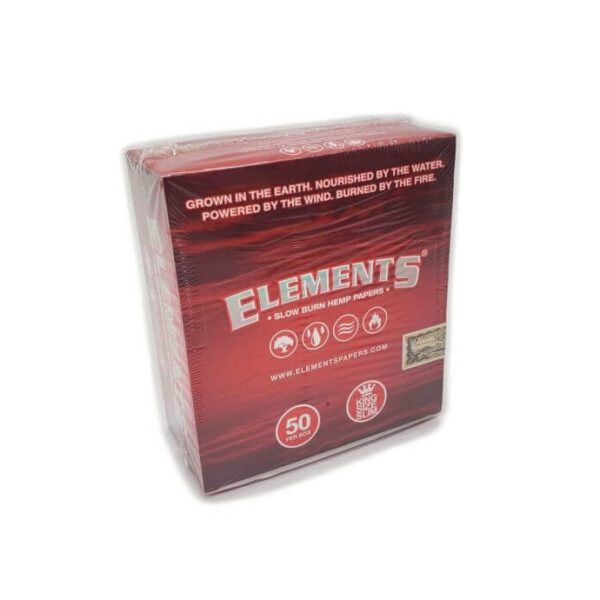 ELEMENTS SLOW BURN HEMP PAPERS (RED)