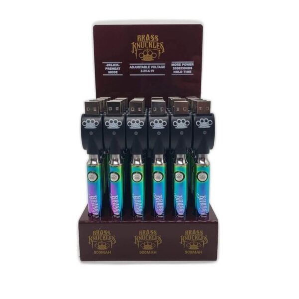 BRASS KNUCKLES 900MAH BATTERY DISPLAY (30CT)