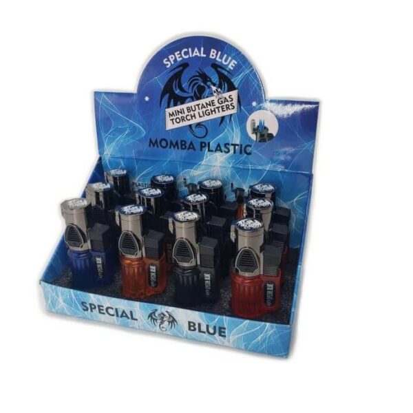 MINI BUTANE GAS TORCH LIGHTERS ( 12 PCS )