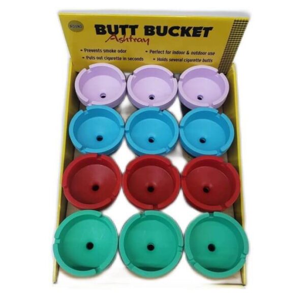 BUTT BUCKET ASHTRAY (12 CT)