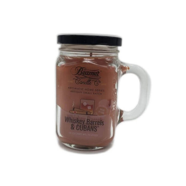 BEAMER CANDLES 12 OZ - WHISKEY BARRELS & CUBANS