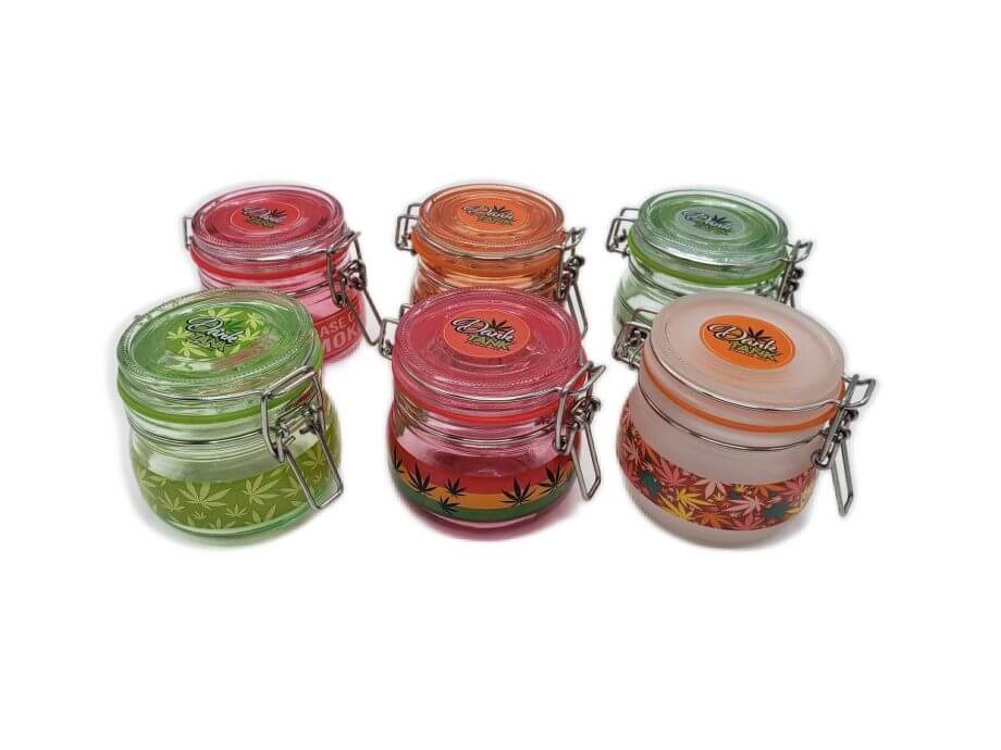 20230529_123523.jpg GLASS STORAGE JARS 6PCS - Image 1