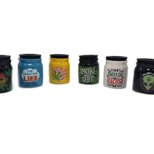 FUJIMA CERAMIC STASH JARS FOR HERBS & MEDICINE