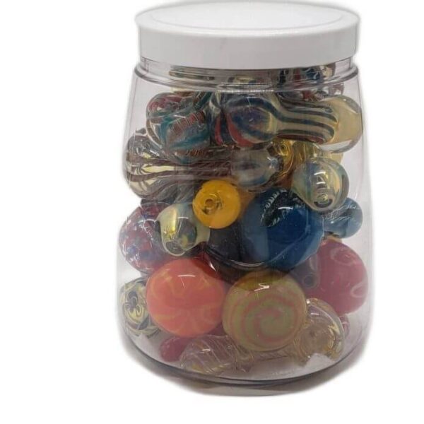 9.5IN HAND PIPE GLASS JAR