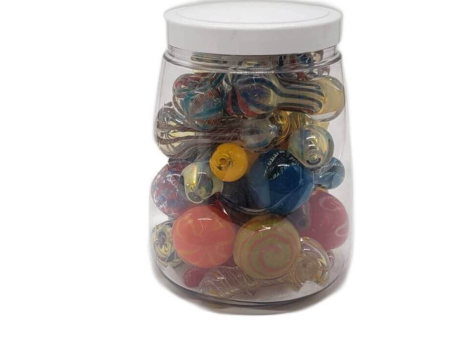 20230601_203718.jpg 9.5IN HAND PIPE GLASS JAR - Image 1