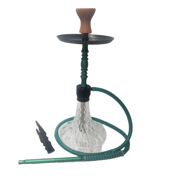 BIG PUFF CRYSTAL HOOKAH - GREEN / BLACK