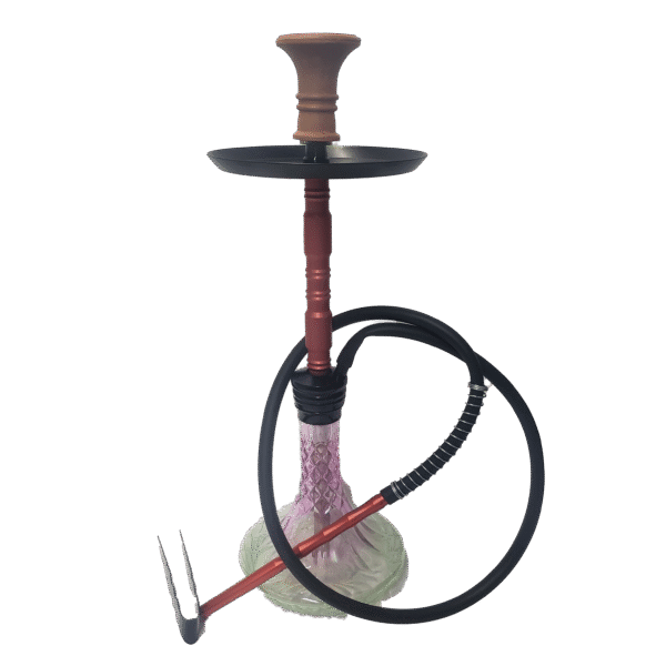 PUFF CRYSTAL HOOKAH - RED / BLACK