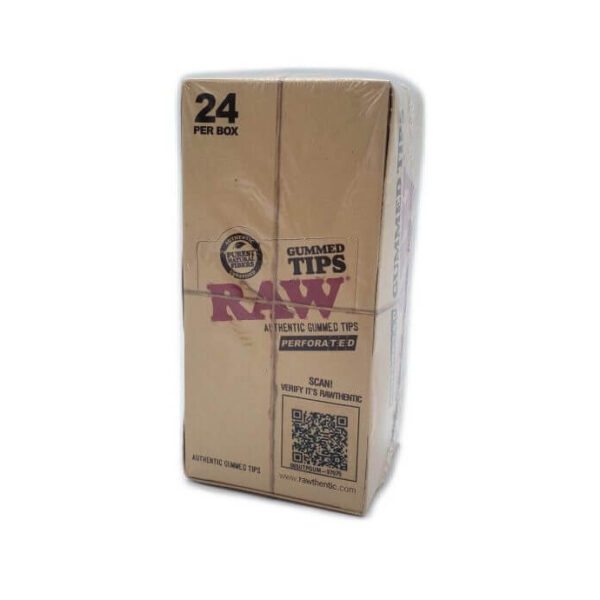 RAW GUMMED TIPS 33 PER PACK 24 PER BOX