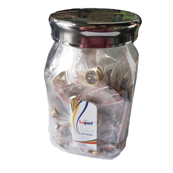 LAPET TUFFY BRASS SCREEN 500PK JAR - 15 MM OR 17 MM